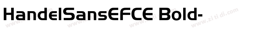 HandelSansEFCE Bold字体转换